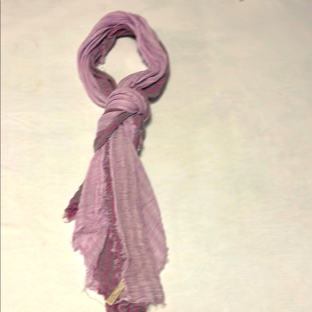 Pink Sheer Wrap Scarf with Elegant Sheen